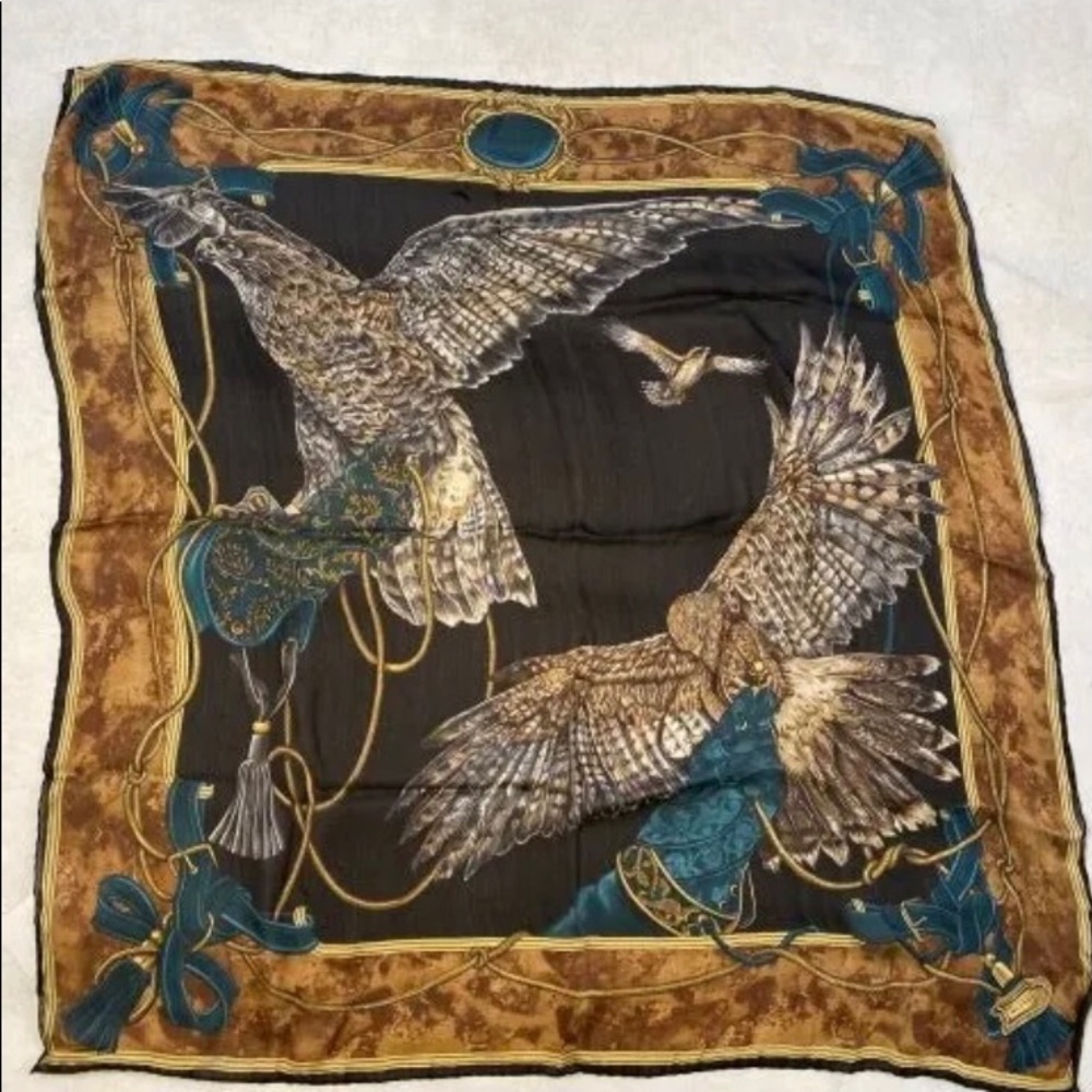 ISO Wathne Falconry silk scarf